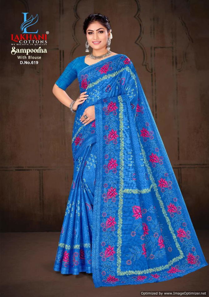 Sampoorna Vol 6 By Lakhani Cotton Printed Daily Wear Sarees Wholesale Market In Surat
